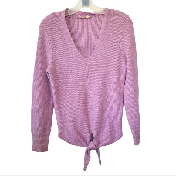 Moth Anthropologie Lilac/Lavender Freeport Ribbed Sweater Medium - Picture 1 of 7